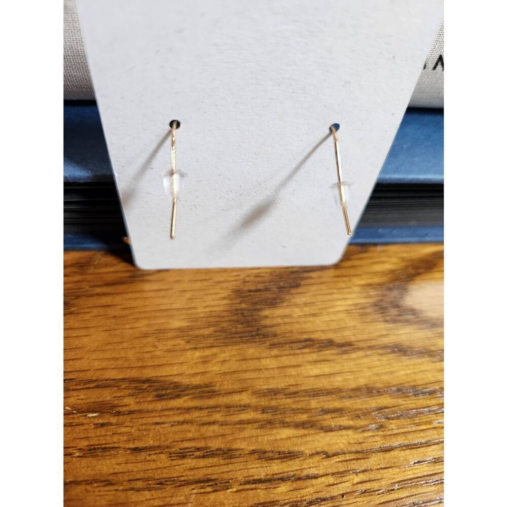 Small Rhinestone Martini Dangle Earrings - Picture 4 of 5
